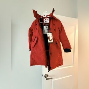 Canada Weatherproof Kids Red Puffer Coat